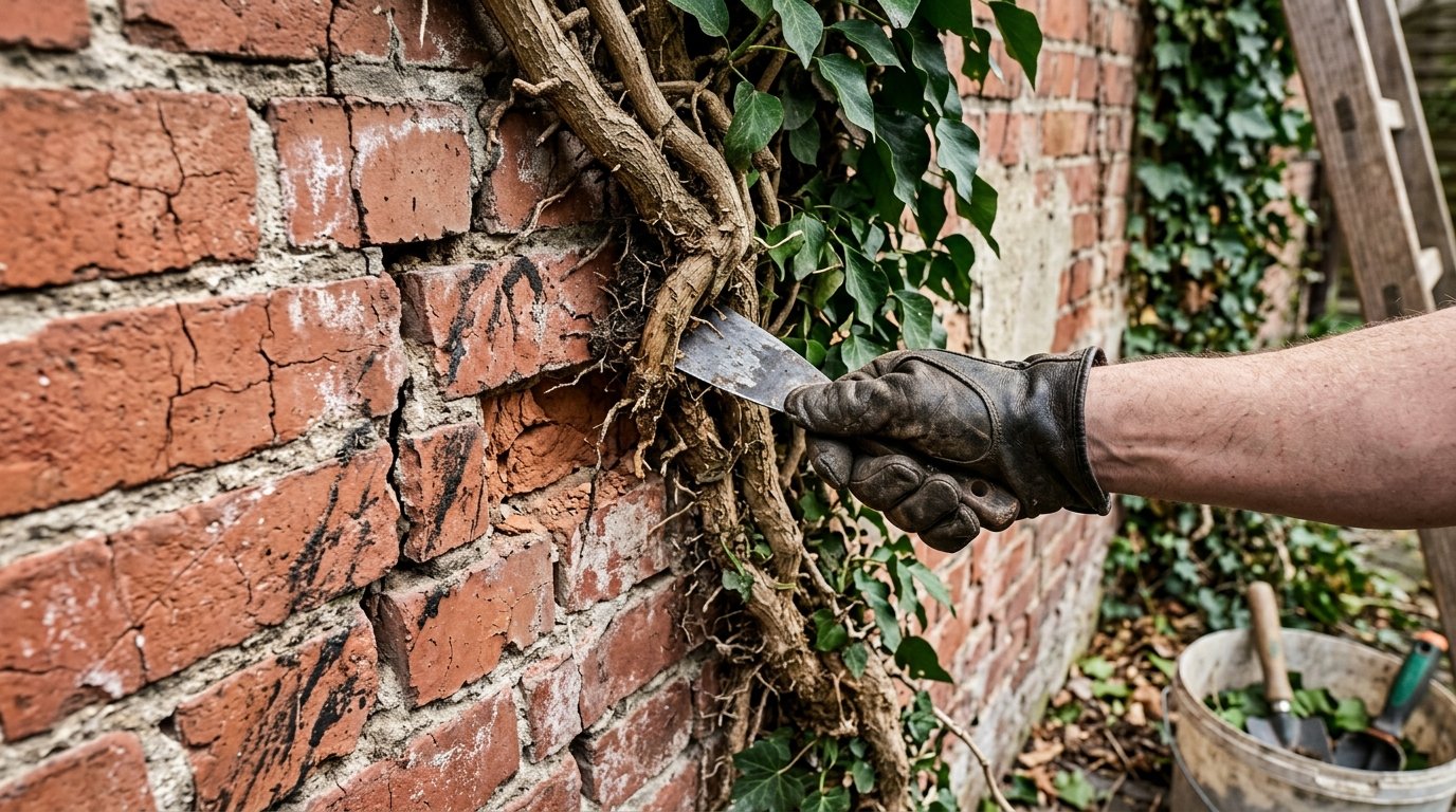 entdecken Sie effektive Methoden, um wildes Efeu dauerhaft zu entfernen und Ihre Hausfassade vor Schäden zu bewahren