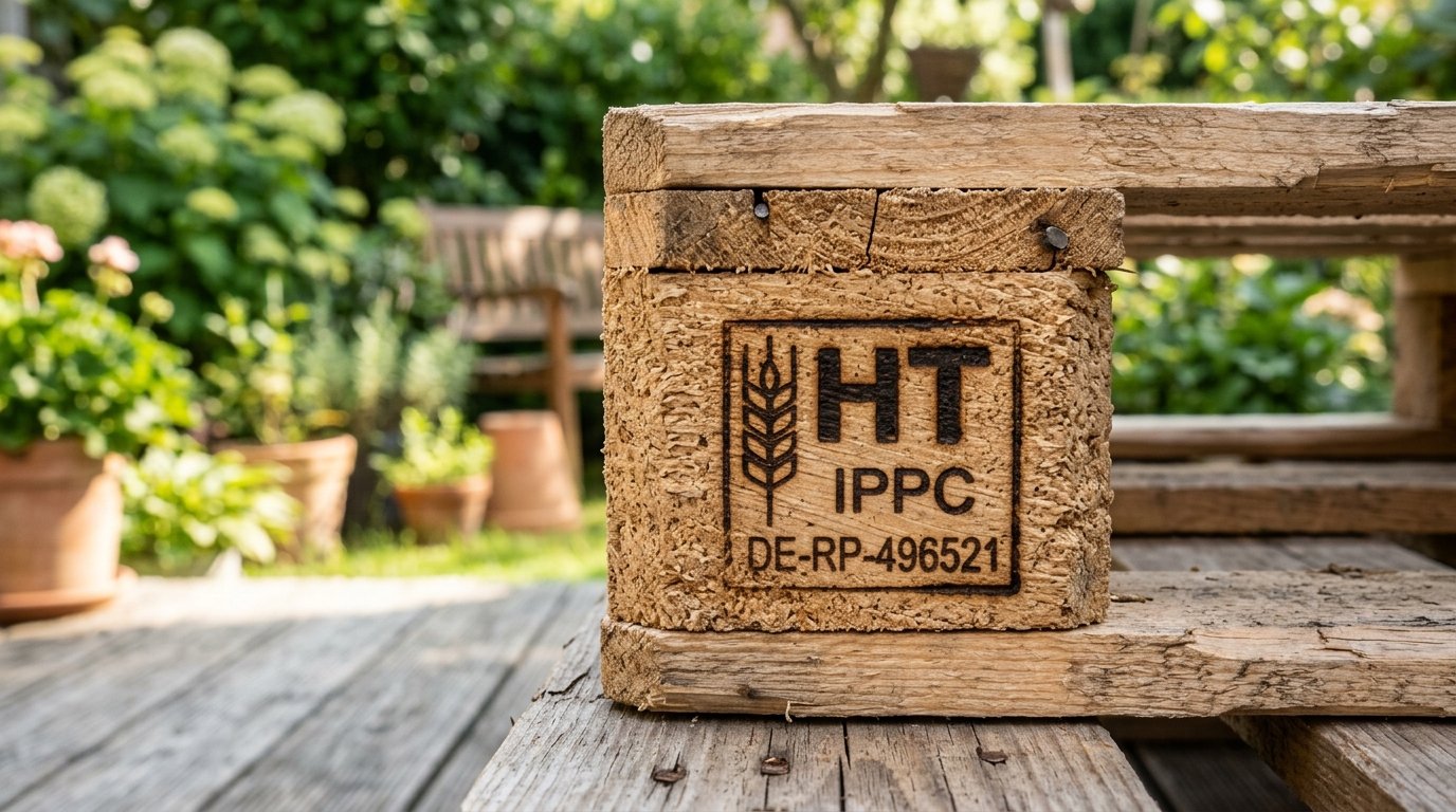 entdecken Sie die versteckte Gefahr auf Holzpaletten bevor Sie Gartenmöbel bauen und schützen Sie Ihre Familie vor giftigen Chemikalien