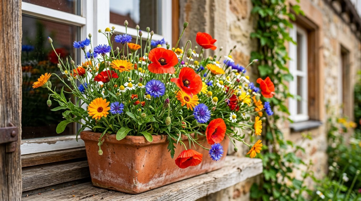 Diese Samentüte für 7,50 € bei Jardiland verwandelt meine Blumenkästen und macht das ganze Viertel neidisch