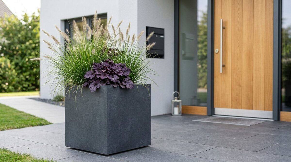 entdecken Sie, wie stilvolle Blumentöpfe vor der Haustür den Hauswert steigern und erste Eindrücke nachhaltig verbessern