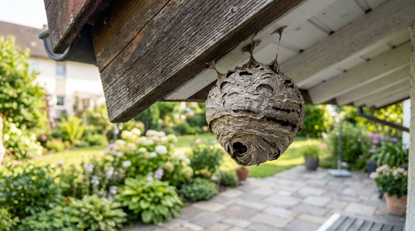 entdecken Sie, wie ein kleines Nest unter dem Dach zur Insektenplage wird und warum schnelles Handeln jetzt entscheidend ist, um eine Invasion zu verhindern