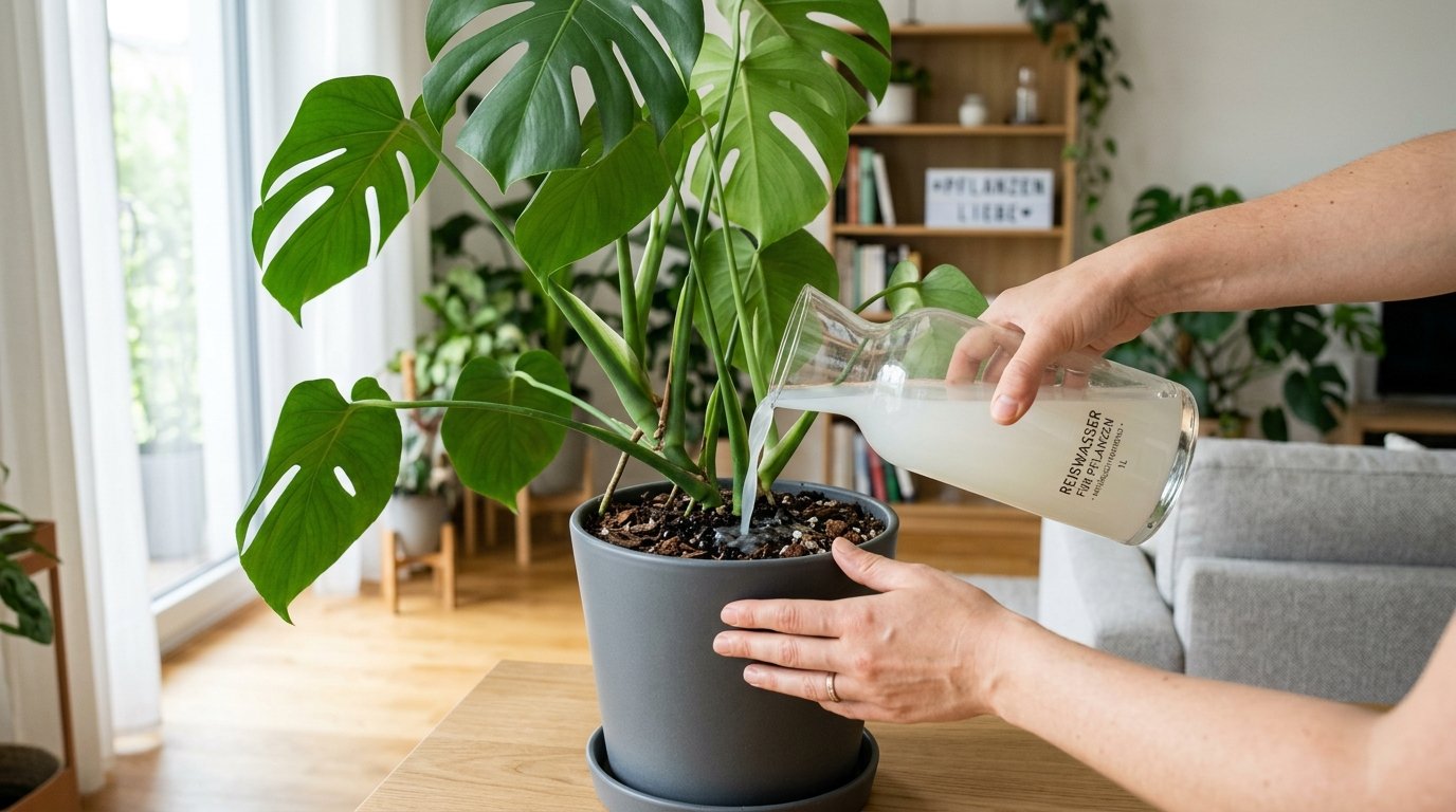 entdecken Sie, wie Reiswasser Ihre Zimmerpflanzen in drei Wochen transformiert und welcher häufige Fehler das Pflanzenwachstum sabotiert