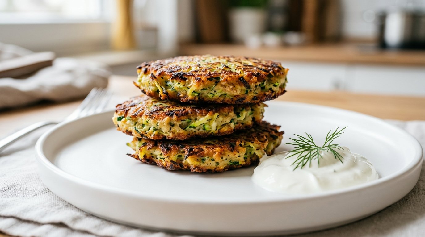 entdecken Sie das Geheimnis der cremigen Zutat, die Zucchini-Plätzchen unwiderstehlich macht und Ihr Rezept vollständig verändert