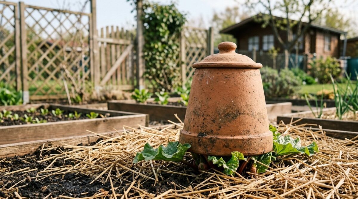 entdecken Sie die vergessene Gärtnertechnik für zarten, süßen Rhabarber schon ab März – ohne große Anstrengung und mit besserem Geschmack
