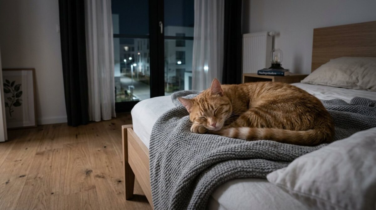 erfahren Sie, wie sanfte Methoden nächtliches Miauen bei Katzen reduzieren und Ihre unruhige Katze endlich beruhigen