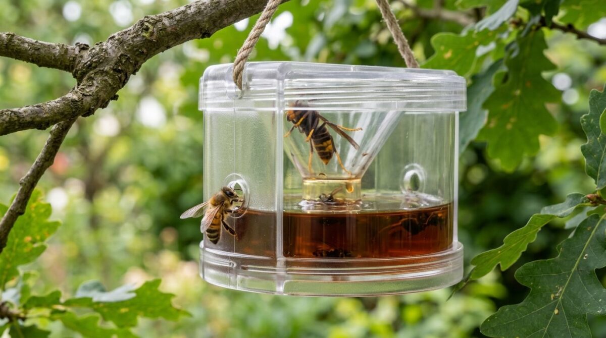 hornissenfallen im april aufstellen und bienen schützen mit diesem imker-trick zur bekämpfung der asiatischen hornisse ohne insektenschaden