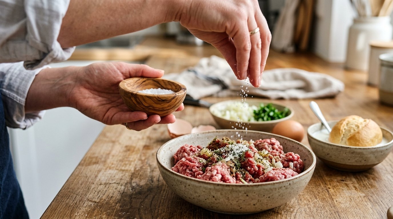 entdecken Sie den häufigsten Würzfehler bei Frikadellen und wie Sie diesen klassischen Fehler vermeiden, um saftige und köstliche Frikadellen zu zaubern