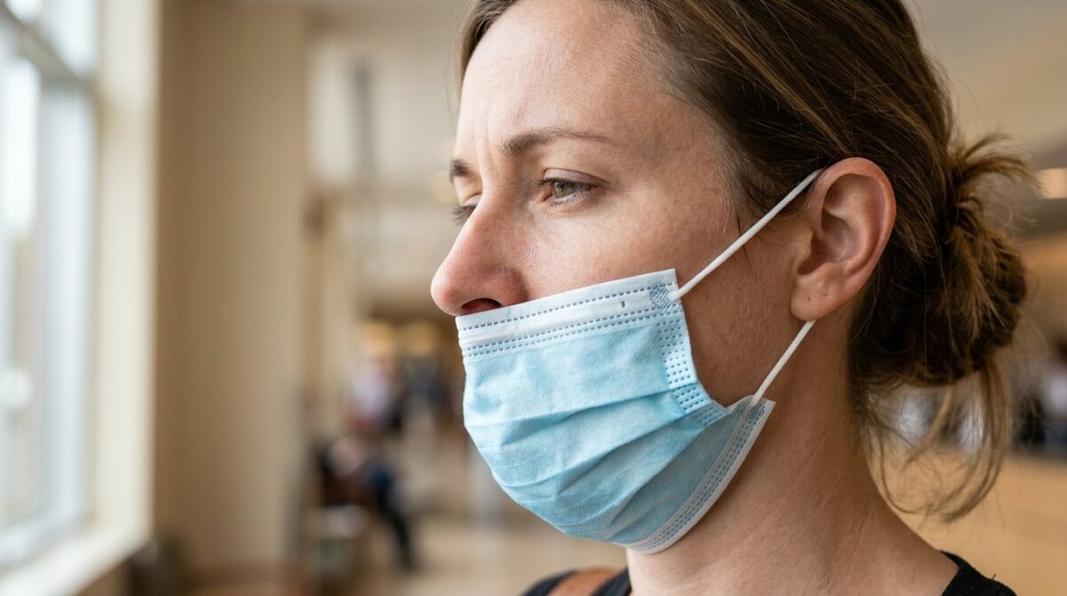 erfahren Sie, welcher häufige Fehler beim Maskentragen den Schutz gefährdet und wie 80% der Menschen diesen vermeiden können